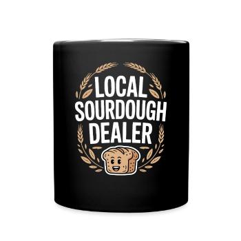 Marchand de levain local Statement Bread Lover - Mug uni - noir - Devant