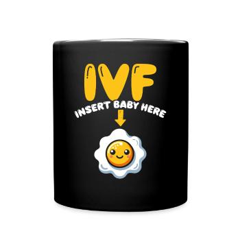 Awareness of Infertility IVF Fertilization - Full Colour Mug - black - Front