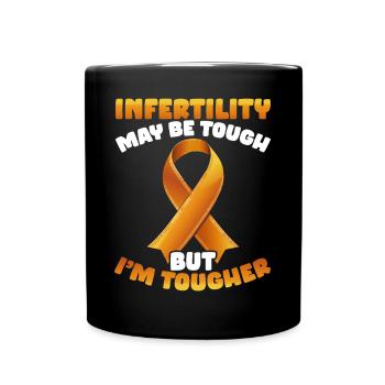 Infertility awareness IVF fertilization - Full Colour Mug - black - Front