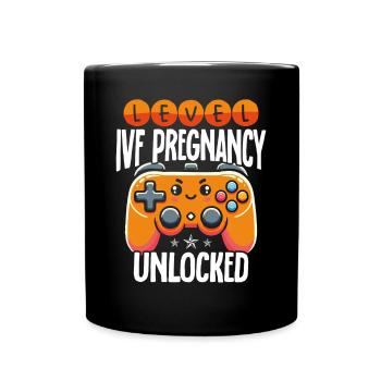 Infertility awareness IVF fertilization - Full Colour Mug - black - Front