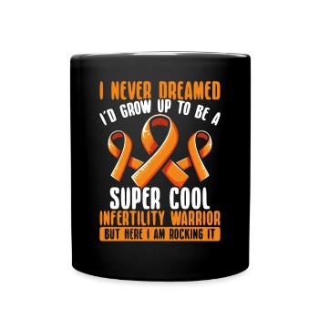 Infertility awareness IVF fertilization - Full Colour Mug - black - Front