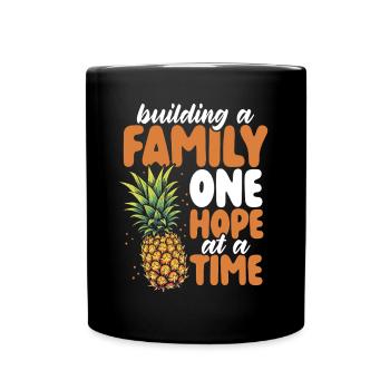 Infertility awareness IVF fertilization - Full Colour Mug - black - Front