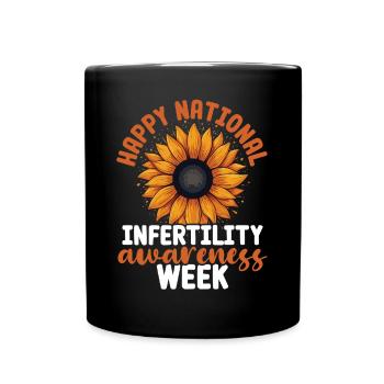Awareness of Infertility IVF Fertilization - Full Colour Mug - black - Front