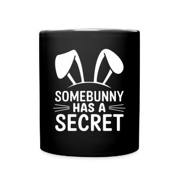 Funny Easter Bunny Easter Saying - Full Colour Mug - black - Front