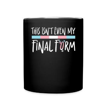 Transgender Trans LGBT Pride - Full Colour Mug - black - Front
