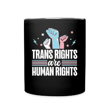 Fierté LGBT transgenre - Mug uni - noir - Devant