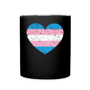 Transgender Trans LGBT Pride - Tasse einfarbig - Schwarz - Vorne