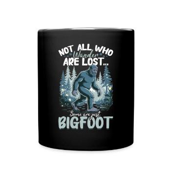 Bigfoot Sasquatch - Full Colour Mug - black - Front