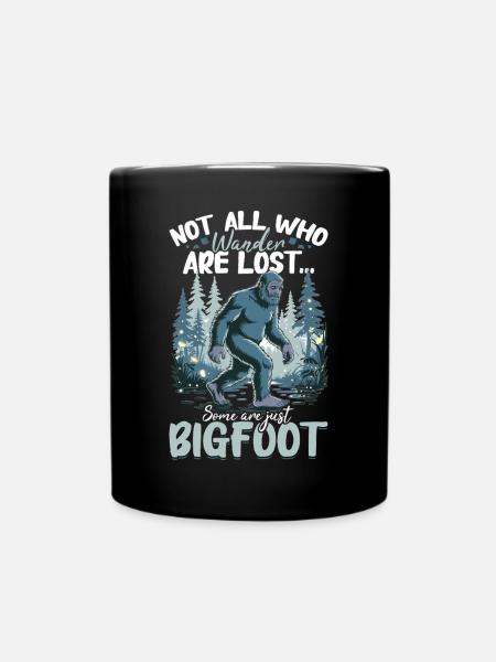 Bigfoot Sasquatch - Tasse einfarbig - Schwarz
