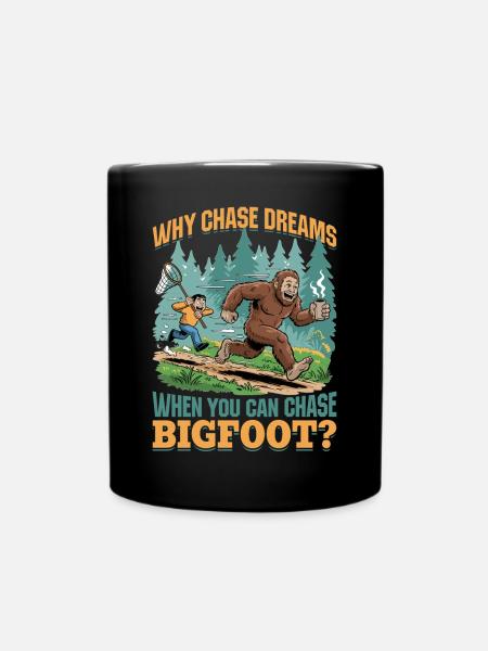 Bigfoot Sasquatch - Tasse einfarbig - Schwarz