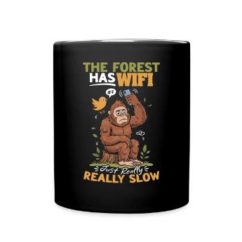 Bigfoot Sasquatch - Full Colour Mug - black - Front