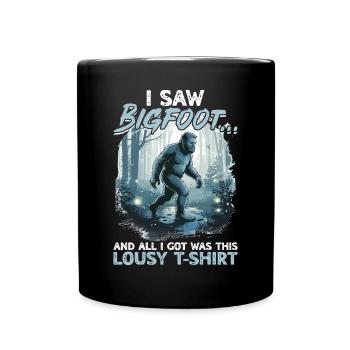 Bigfoot Sasquatch - Full Colour Mug - black - Front