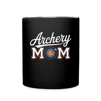 Archery Mom Target Arrow - Full Colour Mug - black - Front
