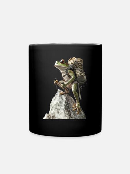 Frosch - Tasse einfarbig - Schwarz
