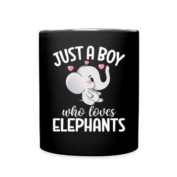 Elephant Lovers Gifts - Full Colour Mug - black - Front