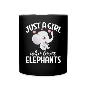 Elephant Lovers Gifts - Full Colour Mug - black - Front
