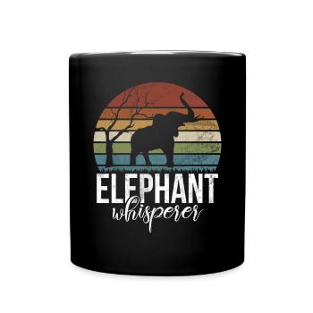 Elephant Lovers Gifts - Full Colour Mug - black - Front