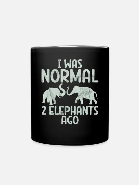Elephant Lovers Gifts - Tasse einfarbig - Schwarz