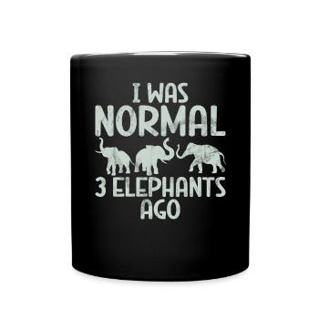 Elephant Lovers Gifts - Full Colour Mug - black - Front