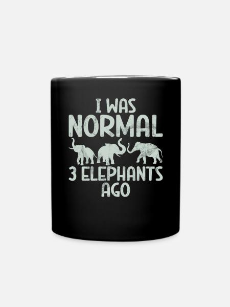 Elephant Lovers Gifts - Tasse einfarbig - Schwarz
