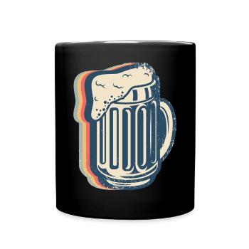 Bière artisanale Brasserie Brasserie maison Brasserie Rétro Line - Mug uni - noir - Devant