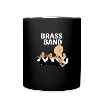 Brass Band Blaskapelle Volksmusik Trio Blaskapelle - Tasse einfarbig - Schwarz - Vorne