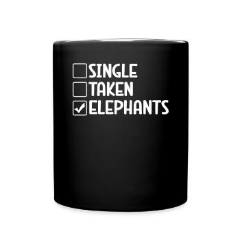 Elephant Lovers Gifts - Full Colour Mug - black - Front