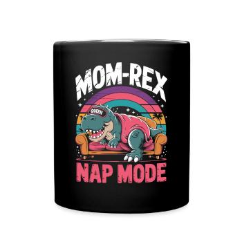 Chemise drôle Dino Queen - Mug uni - noir - Devant