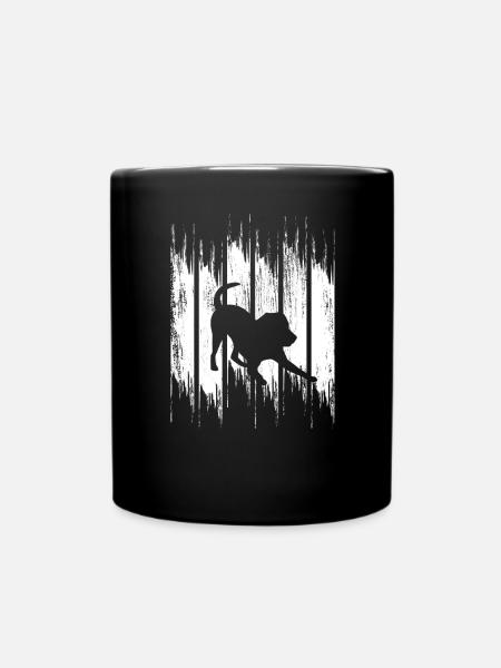 Hund - Tasse einfarbig - Schwarz