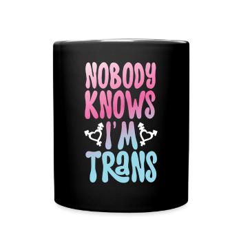 Transgender Trans LGBT Pride - Tasse einfarbig - Schwarz - Vorne