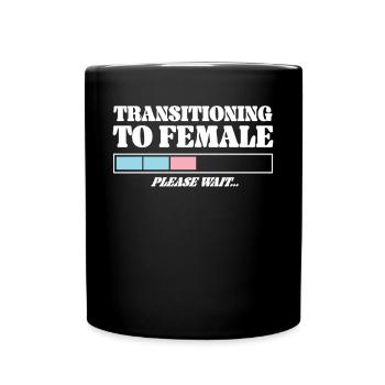Transgender Trans LGBT Pride - Tasse einfarbig - Schwarz - Vorne