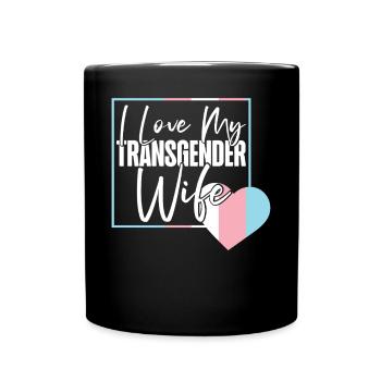 Fierté LGBT transgenre - Mug uni - noir - Devant