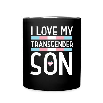 Fierté LGBT transgenre - Mug uni - noir - Devant