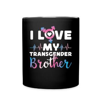 Transgender Trans LGBT Pride - Tasse einfarbig - Schwarz - Vorne