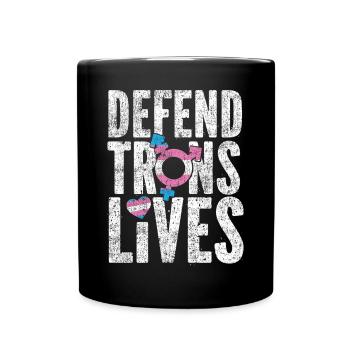 Transgender Trans LGBT Pride - Tasse einfarbig - Schwarz - Vorne