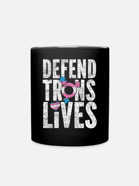 Transgender Trans LGBT Pride - Tasse einfarbig - Schwarz