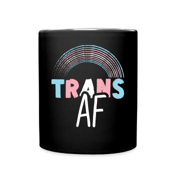 Transgender Trans LGBT Pride - Tasse einfarbig - Schwarz - Vorne