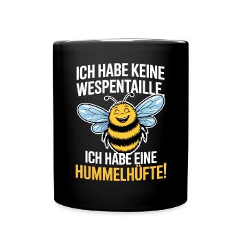 Ich Habe Eine Hummelhüfte Body Positivity Frauen - Tasse einfarbig - Schwarz - Vorne