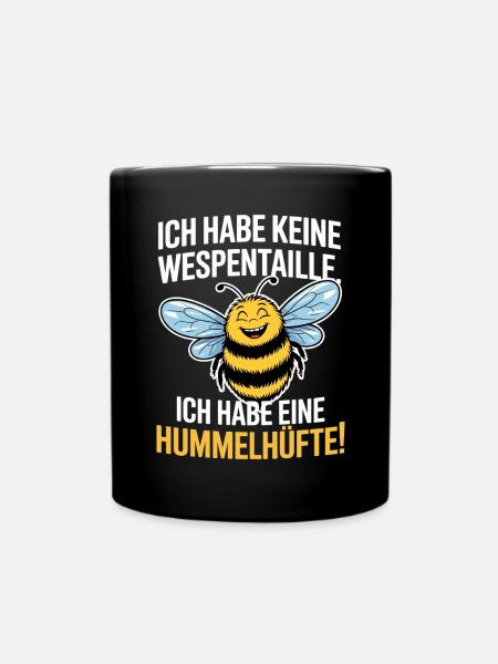 Ich Habe Eine Hummelhüfte Body Positivity Frauen - Tasse einfarbig - Schwarz