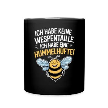Ich Habe Eine Hummelhüfte Body Positivity Frauen - Tasse einfarbig - Schwarz - Vorne