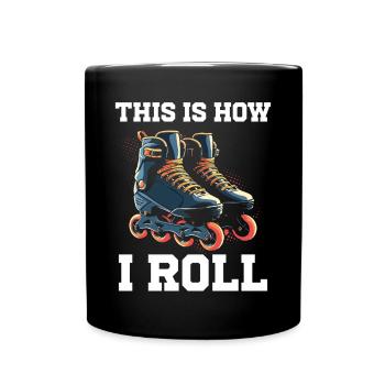 Inline Skating Rollerblading Inline Skates - Tasse einfarbig - Schwarz - Vorne