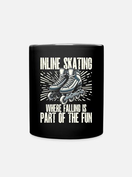 Inline Skating Rollerblading Inline Skates - Tasse einfarbig - Schwarz