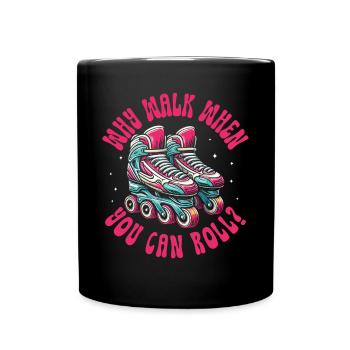 Inline Skating Rollerblading Inline Skates - Tasse einfarbig - Schwarz - Vorne