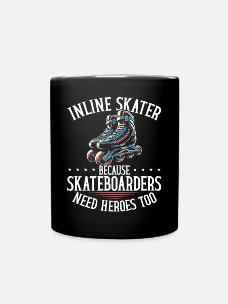 Inline Skating Rollerblading Inline Skates - Tasse einfarbig - Schwarz