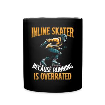 Inline Skating Rollerblading Inline Skates - Tasse einfarbig - Schwarz - Vorne