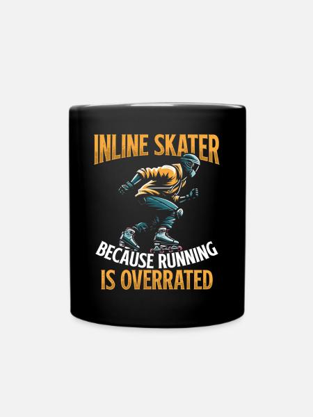 Inline Skating Rollerblading Inline Skates - Tasse einfarbig - Schwarz
