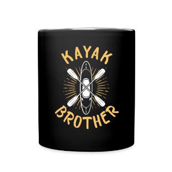 Canoeing Kayaking Brother Kayaker Kayak Brother - Tasse einfarbig - Schwarz - Vorne