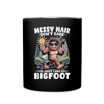 Bigfoot Sasquatch - Full Colour Mug - black - Front