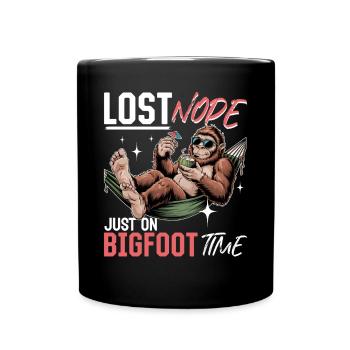Bigfoot Sasquatch - Full Colour Mug - black - Front