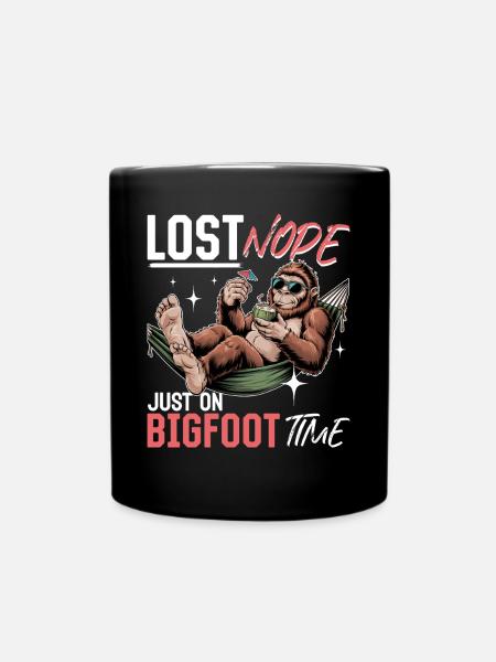 Bigfoot Sasquatch - Tasse einfarbig - Schwarz